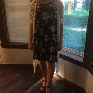 Crochet fringe duster