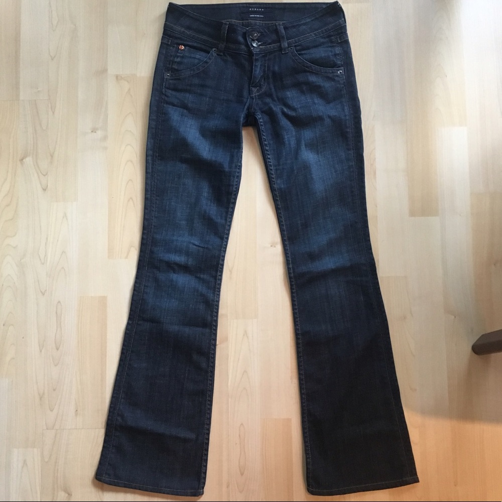 Hudson flare jeans, dark wash