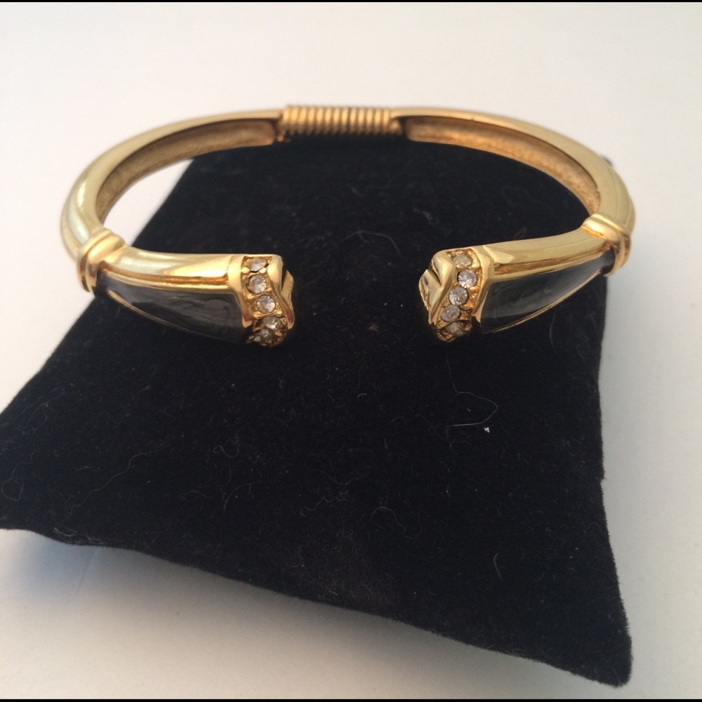 K.J.L for Avon vintage  enamel rhinstones bracelet