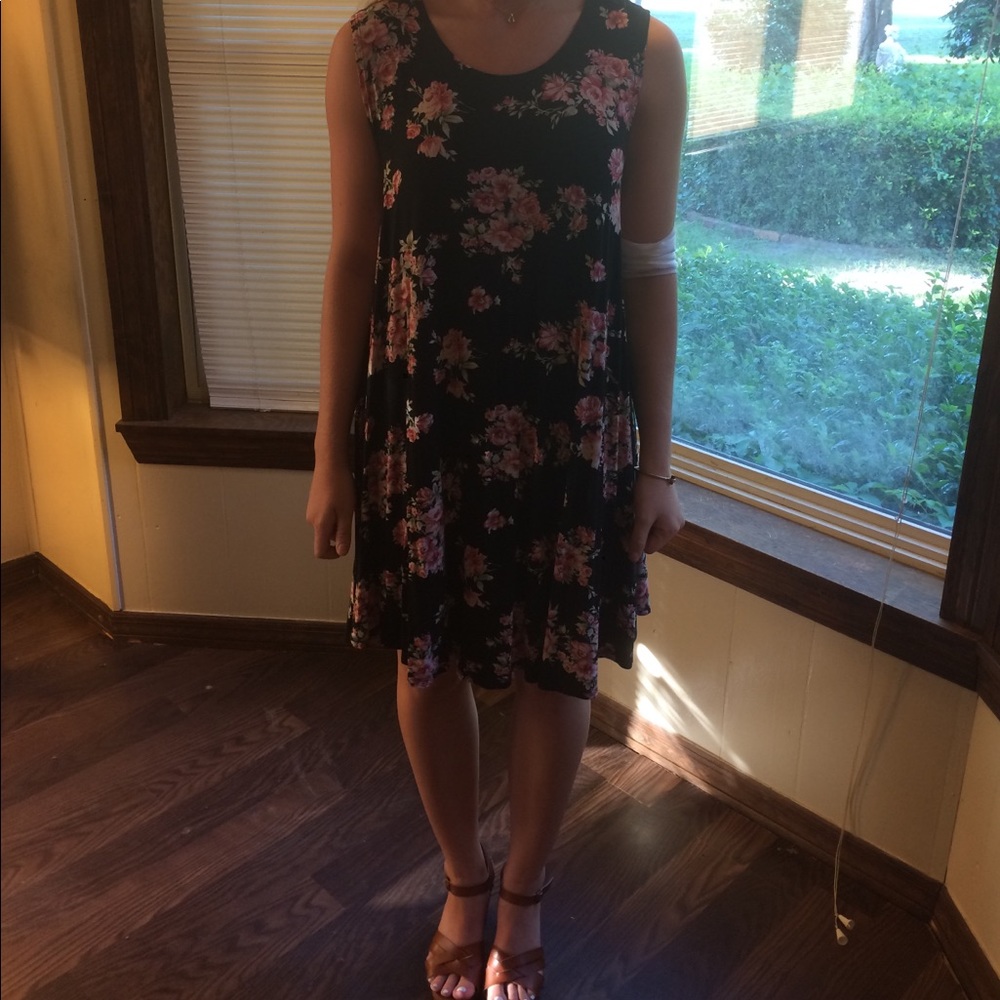 Floral tshirt dress