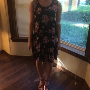Floral tshirt dress