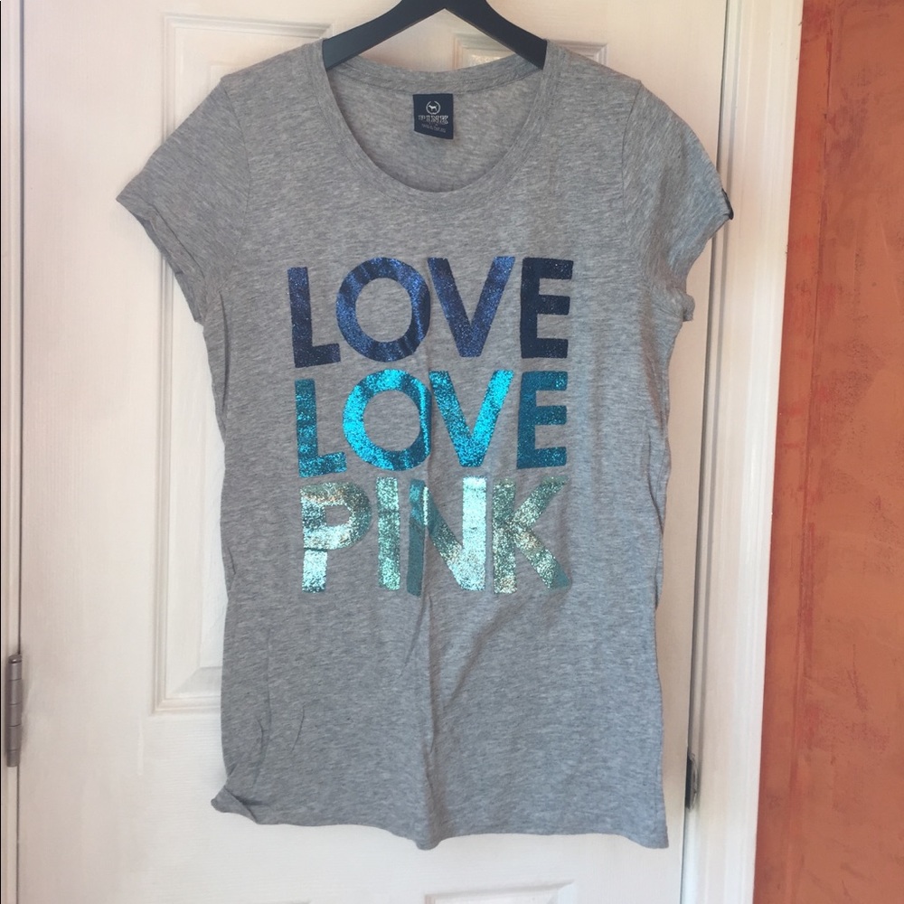 🔥Pink Victoria Secret Tee Size L