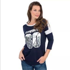 ❌SOLD on Ⓜ️❌VS PINK Dallas Cowboys Boyfriend Tee