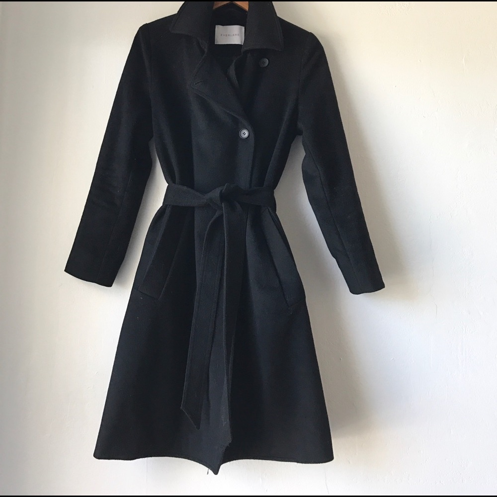 Everlane wool wrap coat