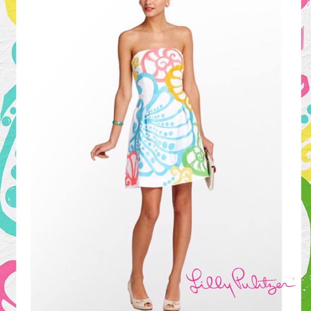 Lilly Pulitzer SALE Strapless Blossom Dress