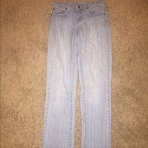 Light wash jeans