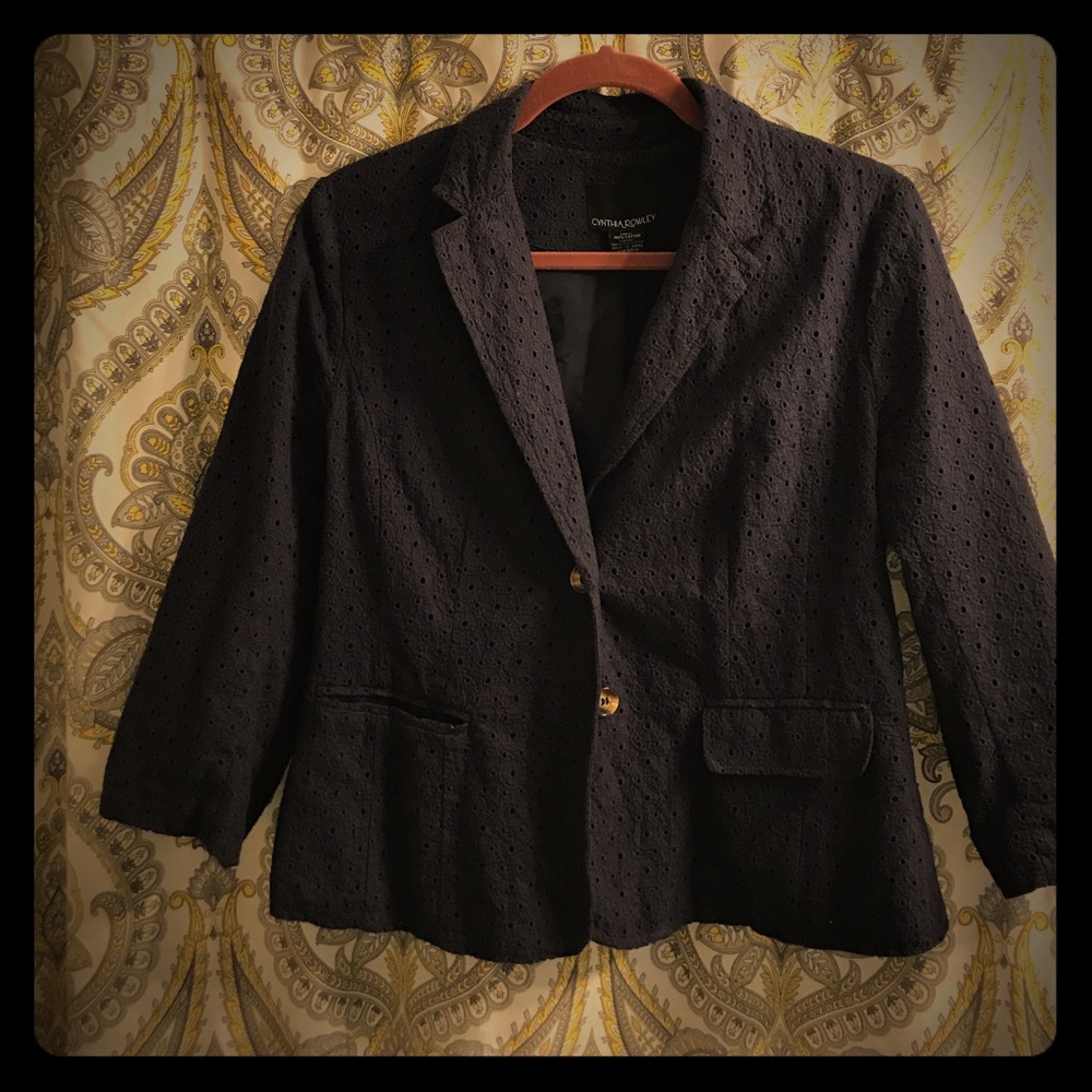 Dark Navy lace blazer
