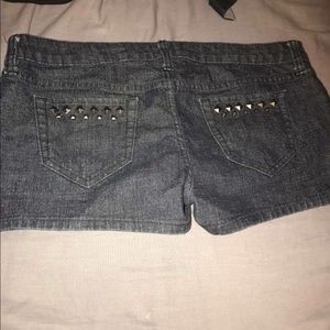 black studded shorts size 9