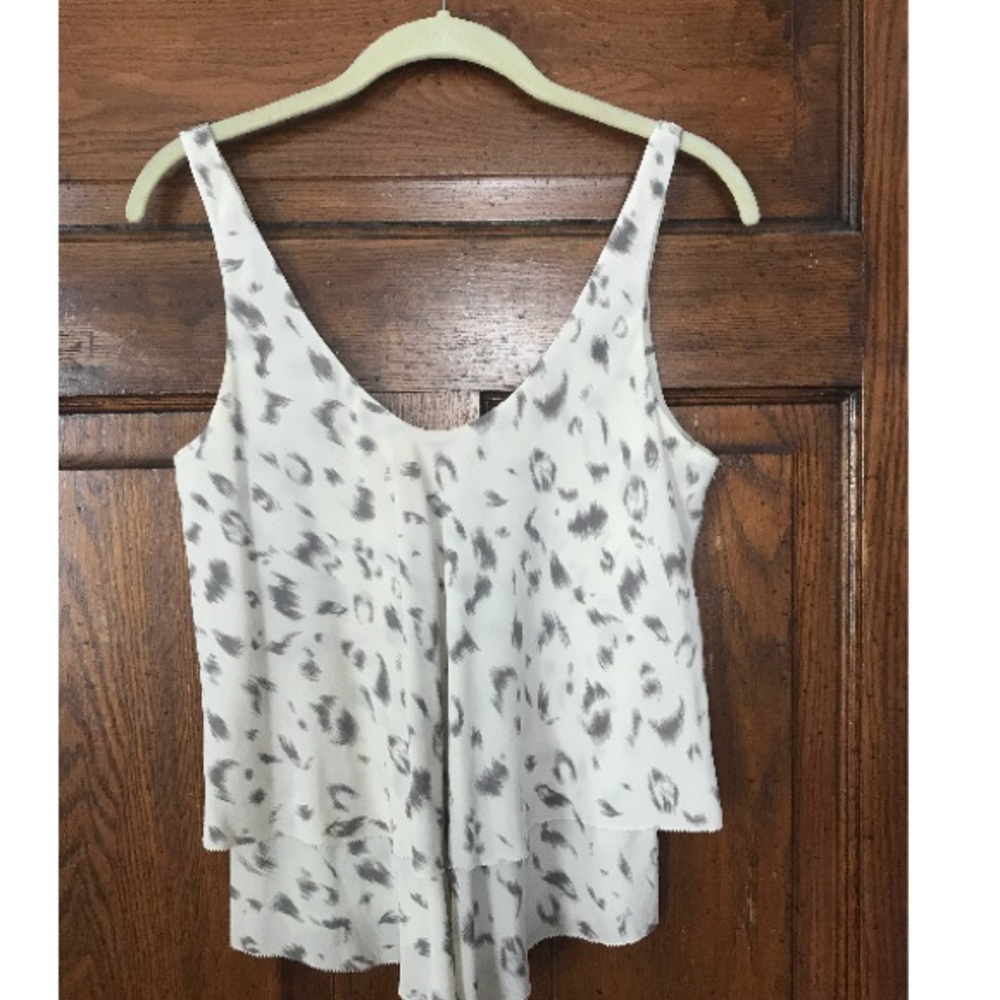 Talula Babaton Leopard Print Layered Tank Blouse