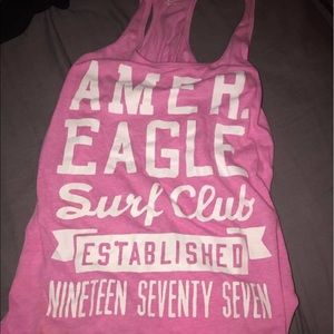 pink american eagle tank top