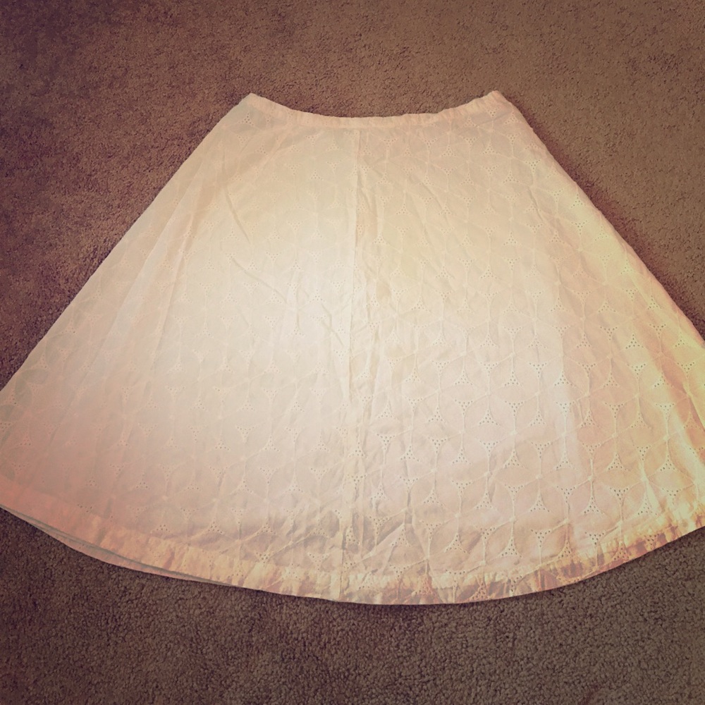 White cotton skirt