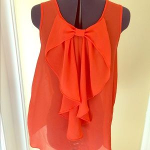 BCX large Orange tank top with bow