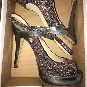 Multi colored sparkly Inc heels