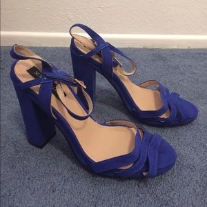 Royal blue heels