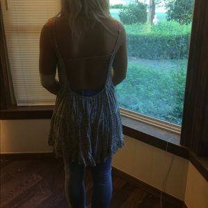 Floral Open back tunic