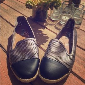 Black and Silver Espadrilles