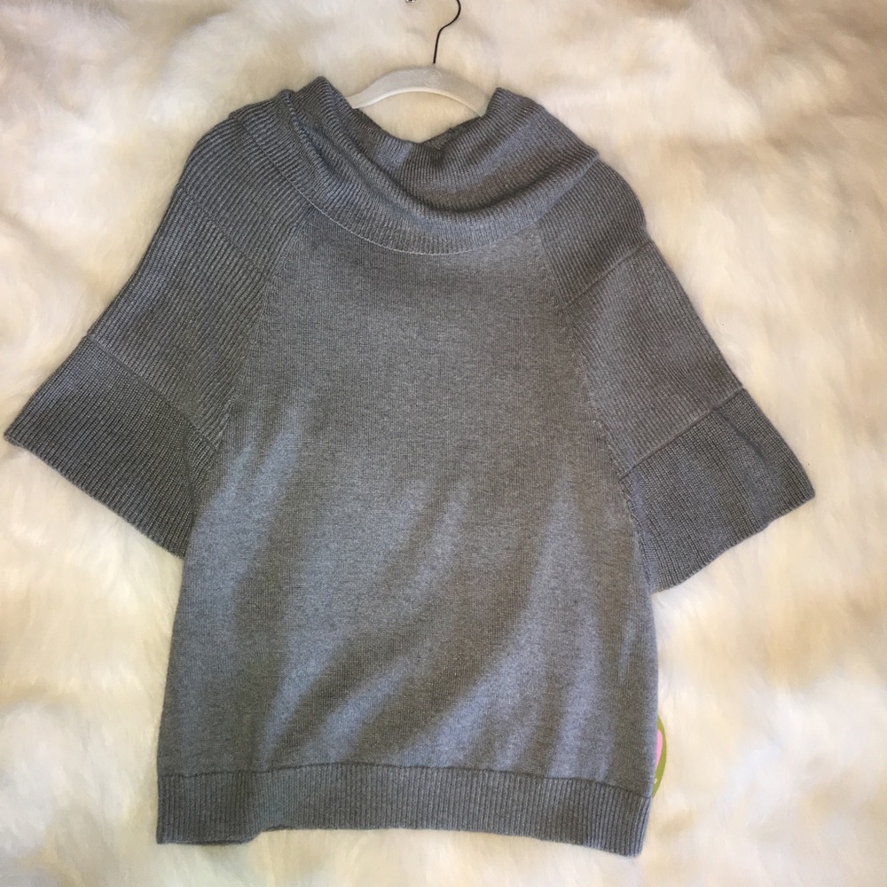 Nic + Zoe Easy Sleeve Top in Heather Grey NWT