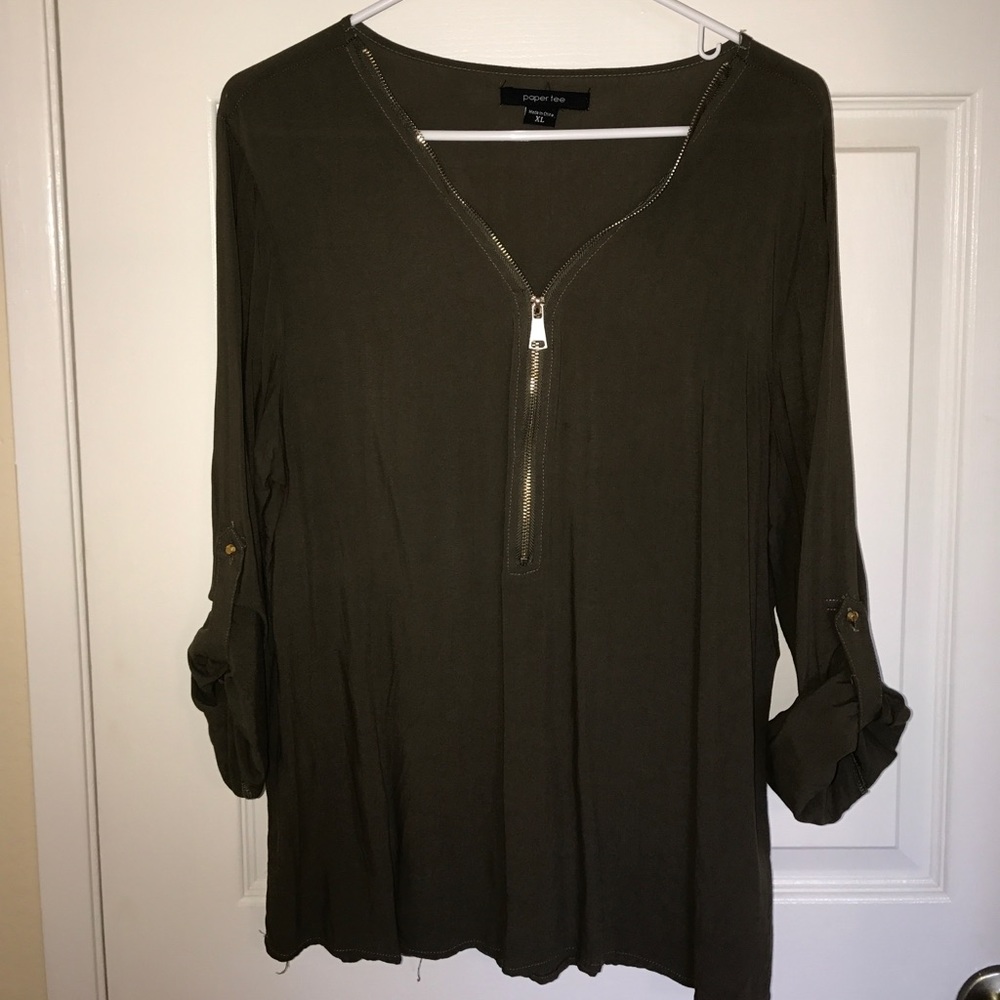 Green blouse