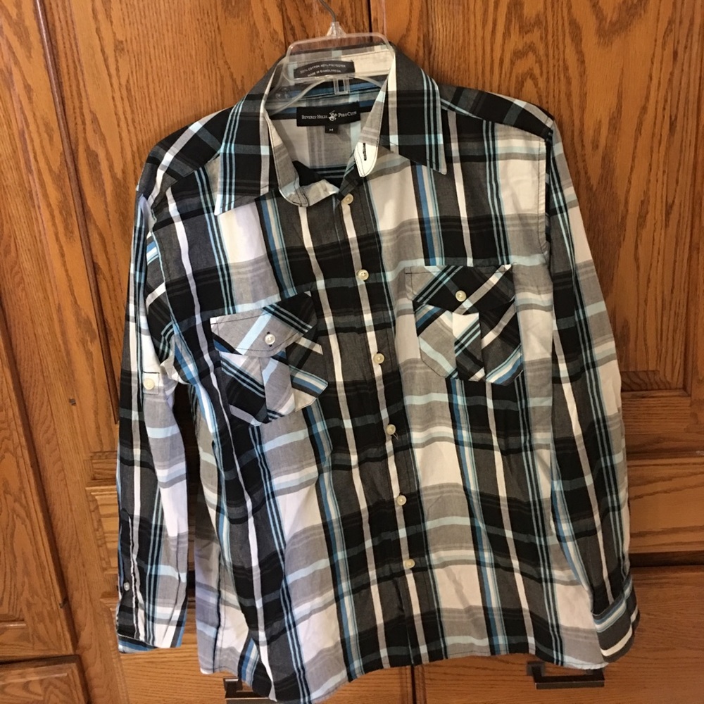 Plad long sleeve sport/casual shirt