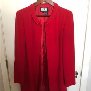 DKNY Red Coat