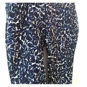 Old Navy Black & Blue Patterned Pants