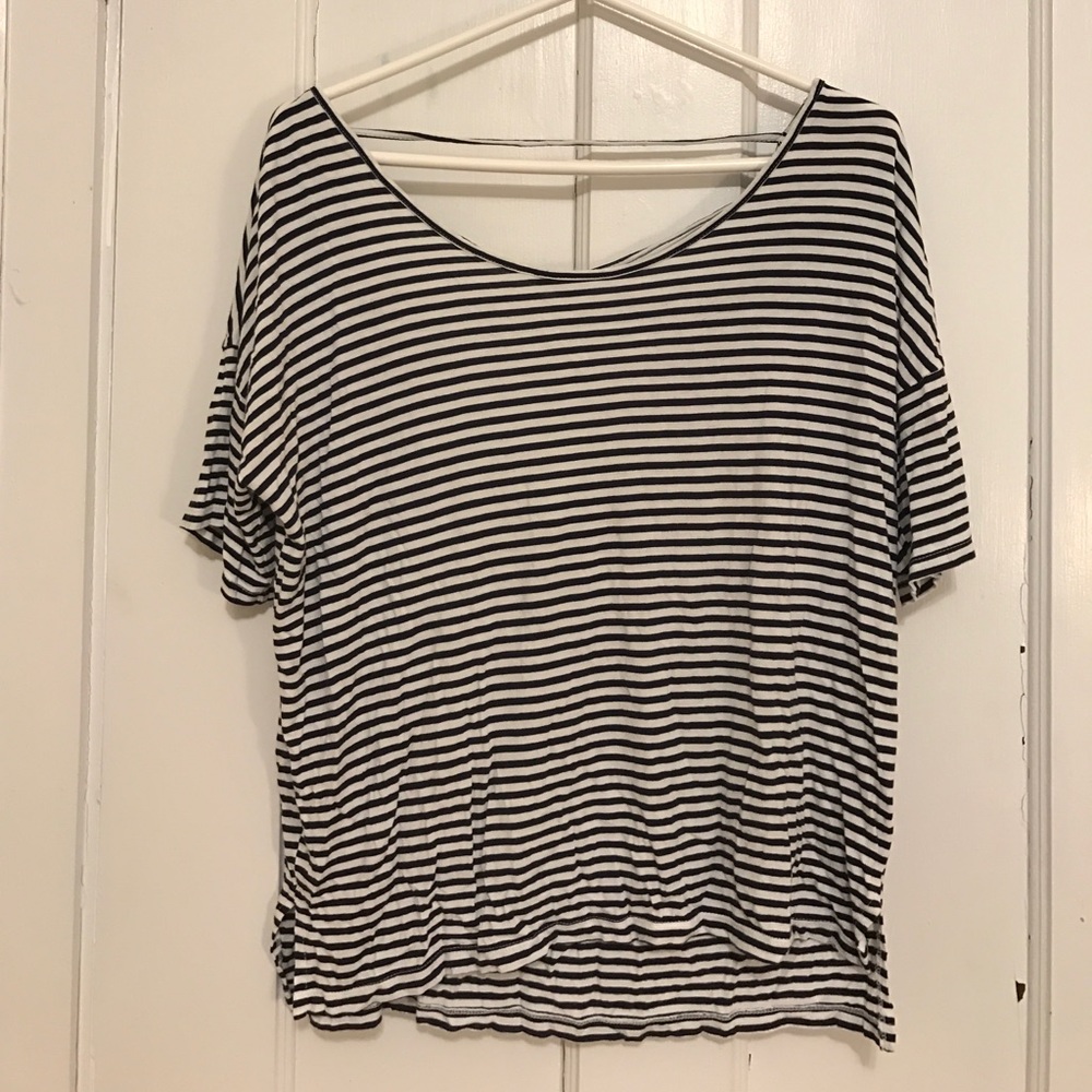 Old Navy Cross Back Striped Shirt