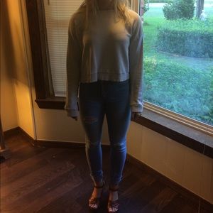 Cream cropped sweater