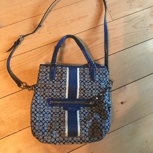 Blue Coach cross body