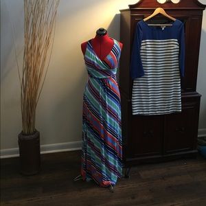 Lilly Pulitzer Nautical Maxi w bonus OldNavy dress