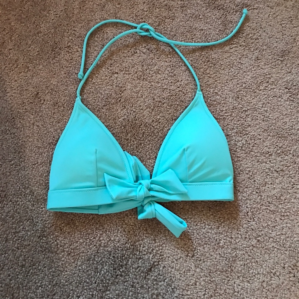 Teal bikini top