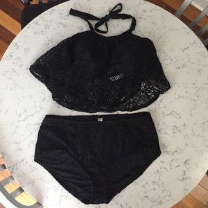 Cacique crochet high waisted bathing suit bottom