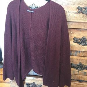Burgundy cardigan