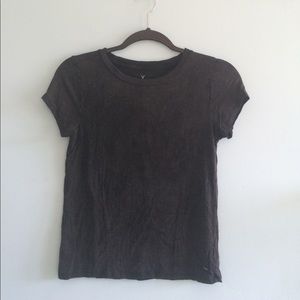 American eagle soft charcoal grey tee