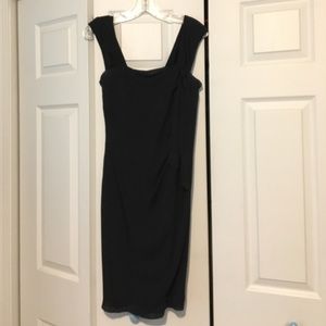 Black silk dress