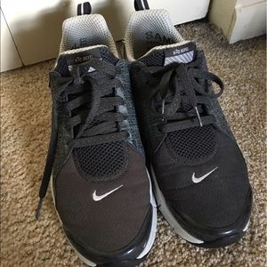 Lightly worn Nikes with memory foam soles