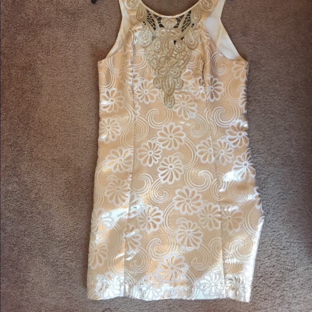 Lilly Pulitzer Gold Dress