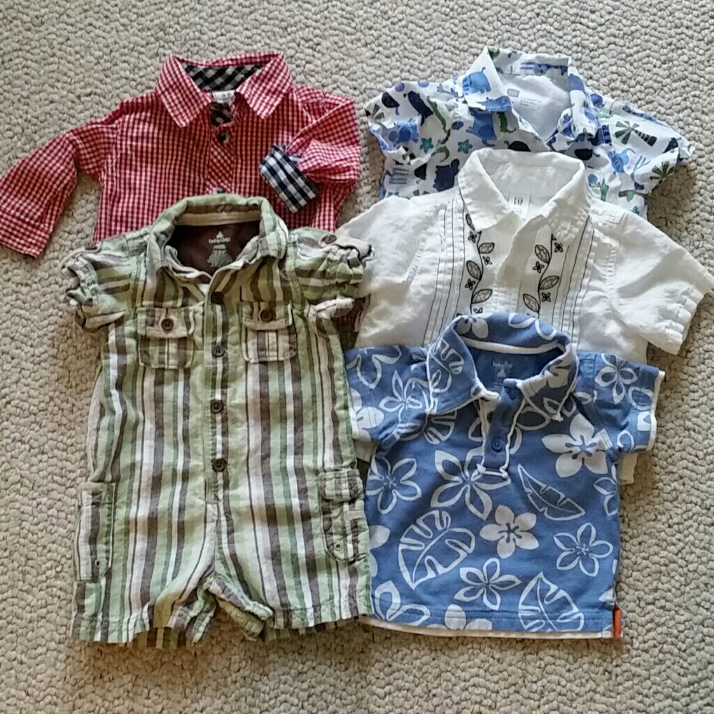 5 Gap & Old Navy 3-6 month tops