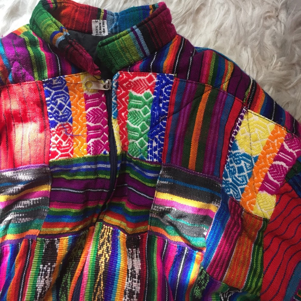 Vintage Blanket Patch Bomber