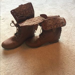 Tribal Combat Boots