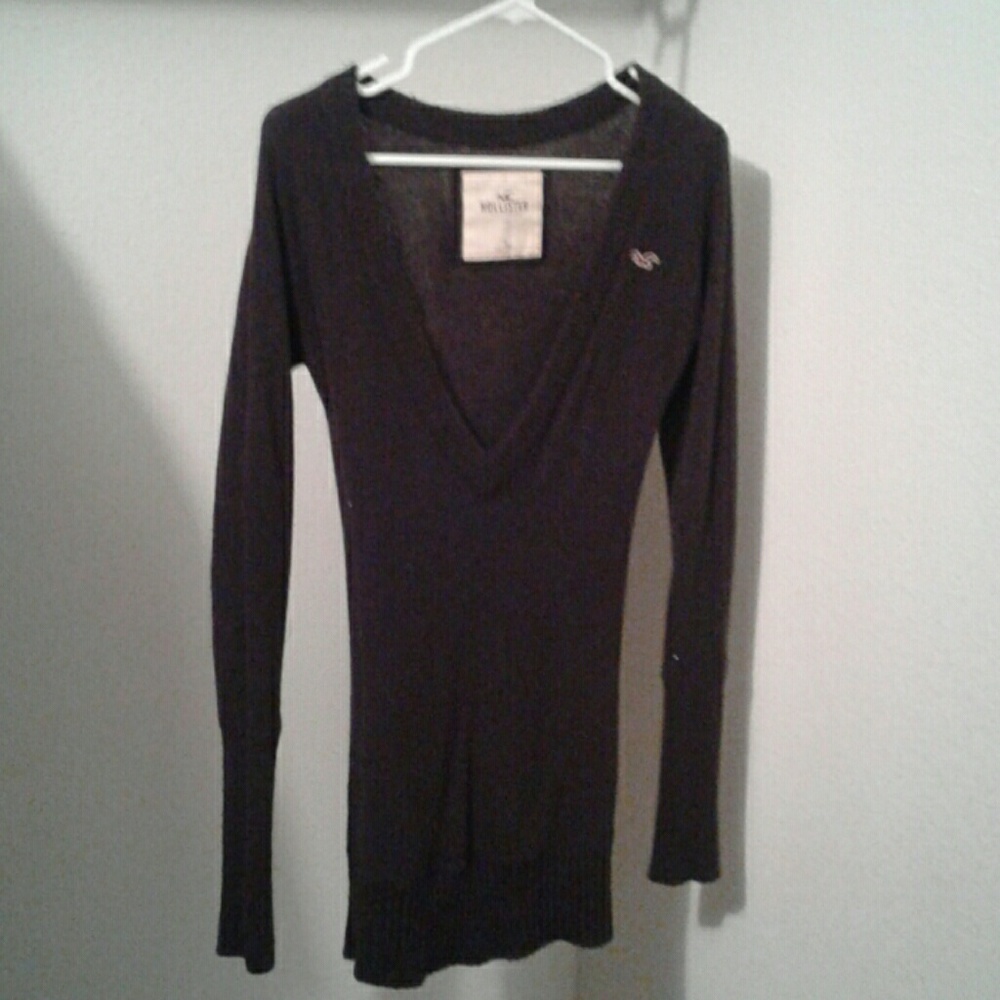 Brown soft sweater dress