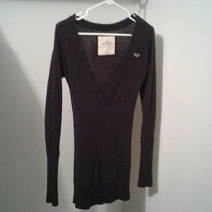 Brown soft sweater dress