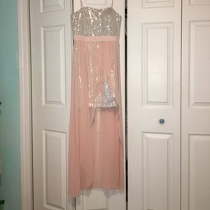 Bloomingdales-Aqua special occasion high-low dress