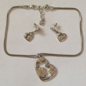 Brighton reversible necklace and earring set