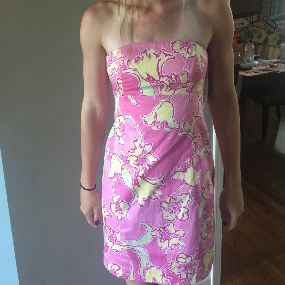 Lilly Pulitzer strapless dress
