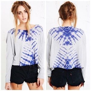 Host Pick!!! Free People Grey & Purple Tie Dye Top