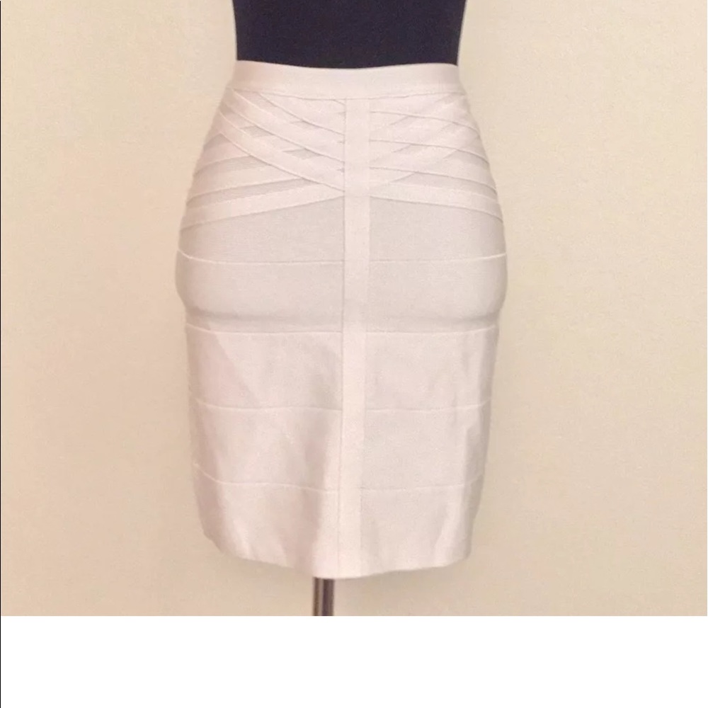 Bebe bandage mini skirt