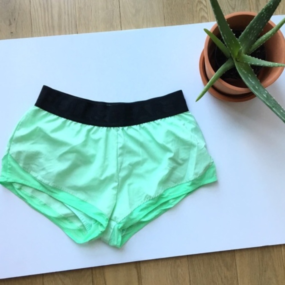 Pull & Bear spearmint green athletic shorts