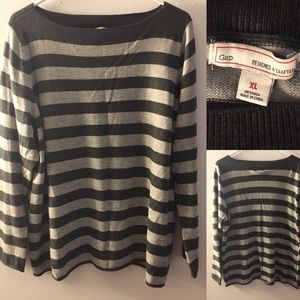 GAP Striped Boat-Neck Sweater