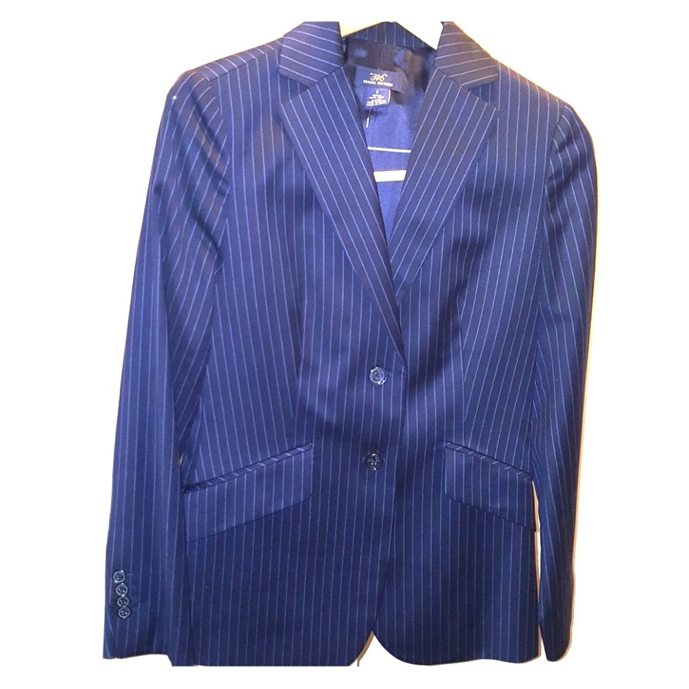 Brooks Brothers Pinstripe Navy Blazer