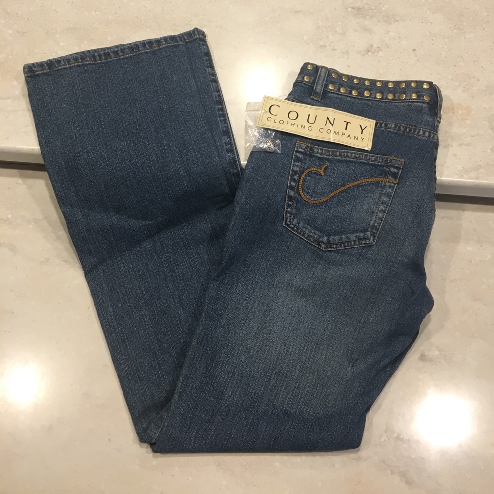NWT COUNTY CLOTHING CO DENIM BLUE JEANS